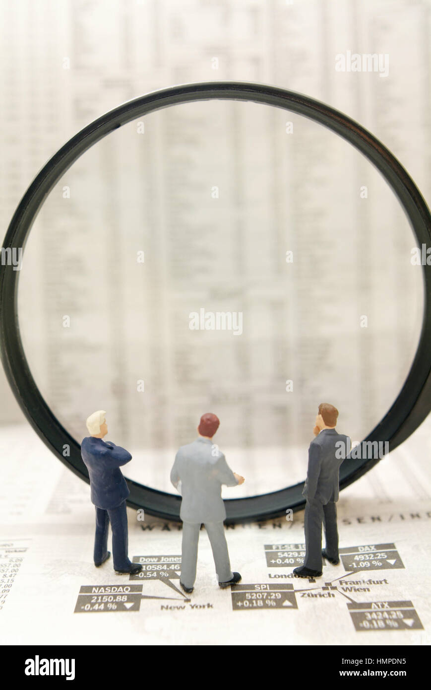 Pour les actionnaires symbolique Banque D'Images