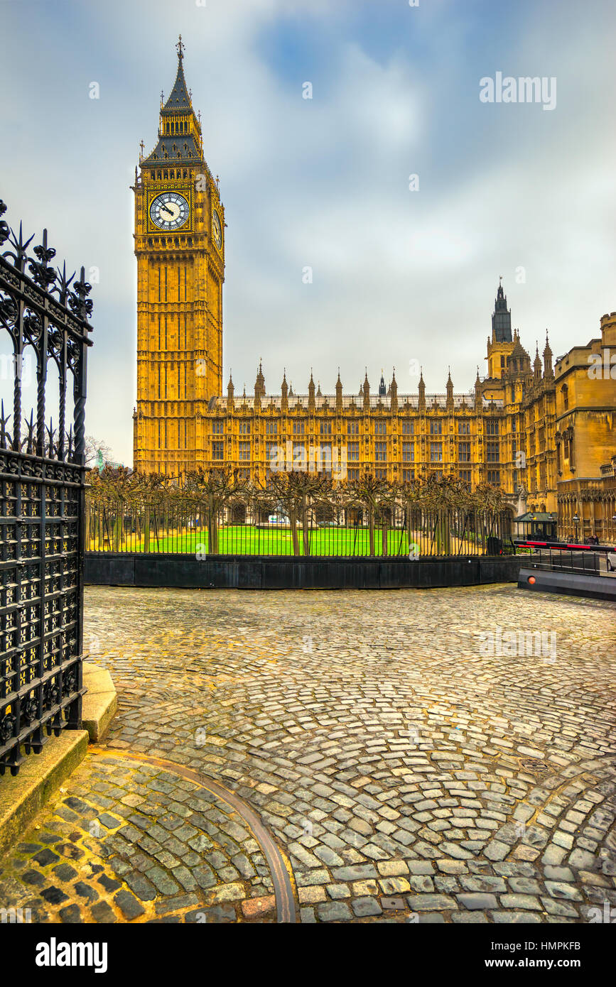 Le Big Ben et les chambres du Parlement, Londres, UK Banque D'Images