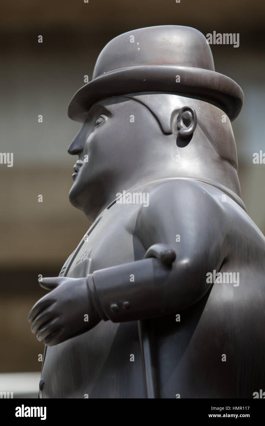 16 octobre 2016 Medellin, Colombie : Détails de l'une des statues surréaliste Botero affichée publiquement dans le centre-ville Banque D'Images