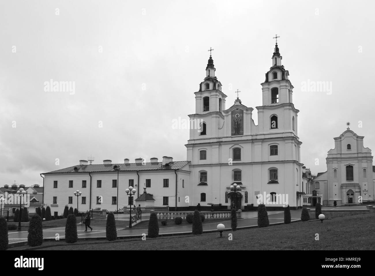 Minsk. Le Bélarus. Cathédrale de l'Esprit-Saint Banque D'Images