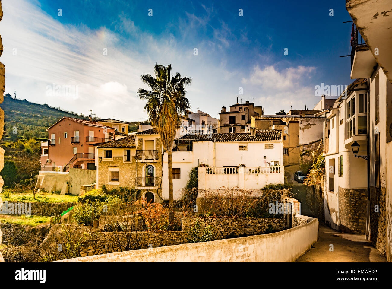 Tarbena est une municipalité dans la comarca de la Marina Baixa, Alicante, Valence, Espagne. Banque D'Images