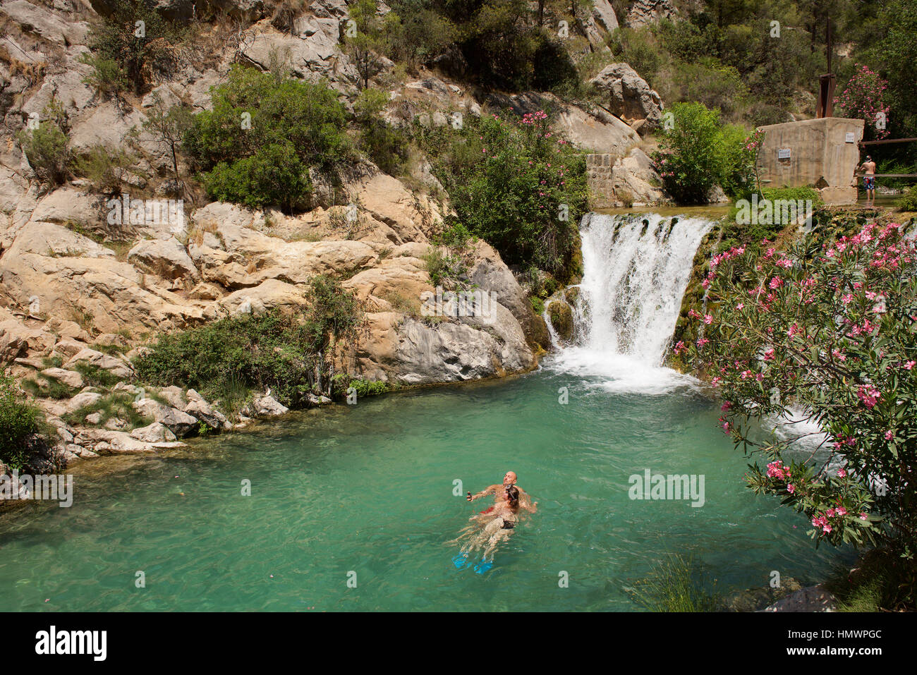 L Fuentes del Algar, Park et cascade, Province d'Alicante, Espagne Photo  Stock - Alamy