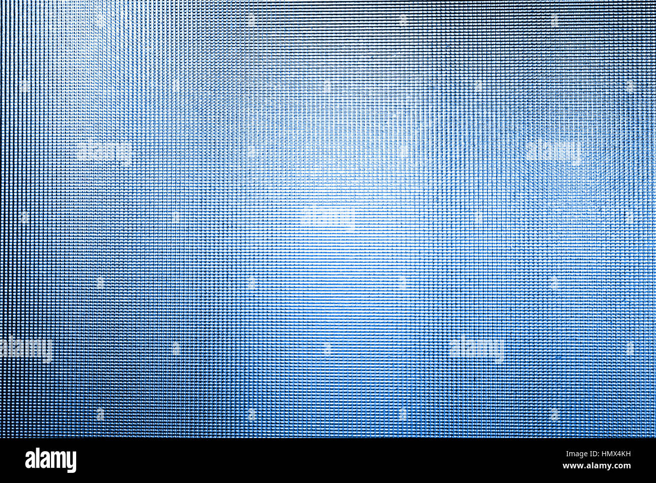 Verre transparent texturé en pointillé de couleur bleu cobalt Banque D'Images
