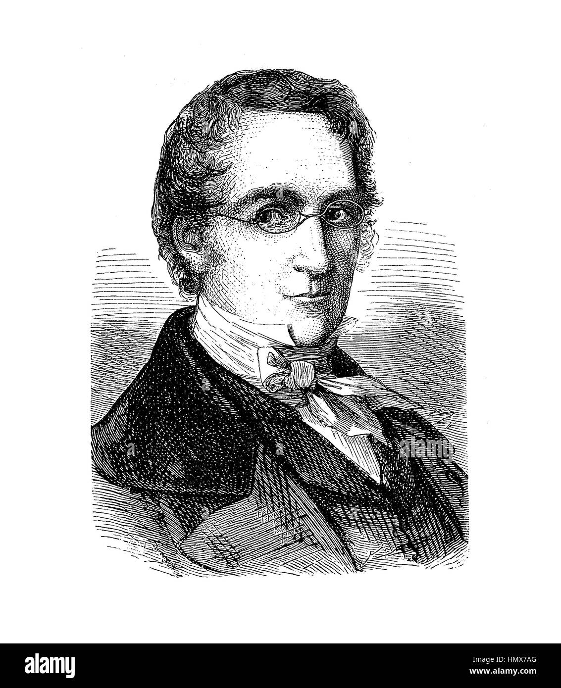 Louis Joseph Gay-Lussac est un chimiste français, physicien et inventeur, connu pour la découverte de la composition de l'eau, les deux droit de gaz avec son nom et pour la boisson alcoolisée mesurer degré. Banque D'Images