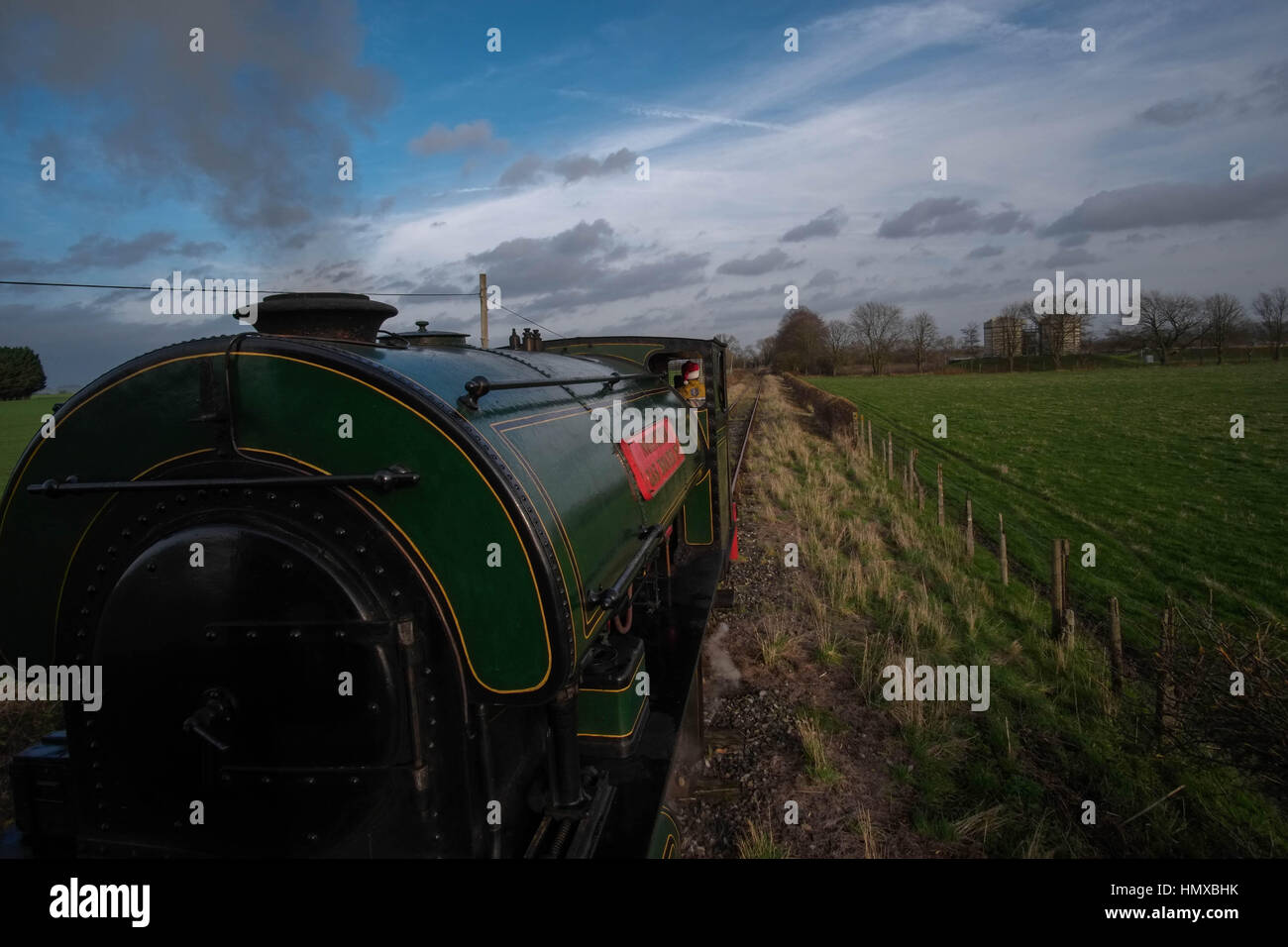 Walllingford Oxford UK bénévoles à l'Fontenoille et Wallingford heritage railway le travail et la préparation des trains à vapeur. Banque D'Images