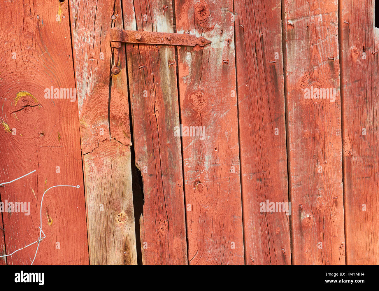Vieille porte de grange, de la Suède, Scandinavie Banque D'Images