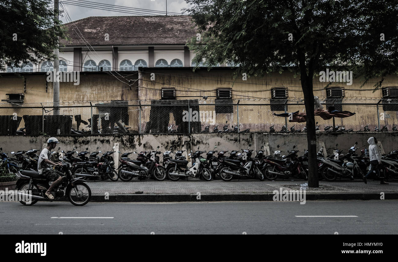 Des scènes de rue Ho Chi Minh City, Vietnam, Asie. Banque D'Images