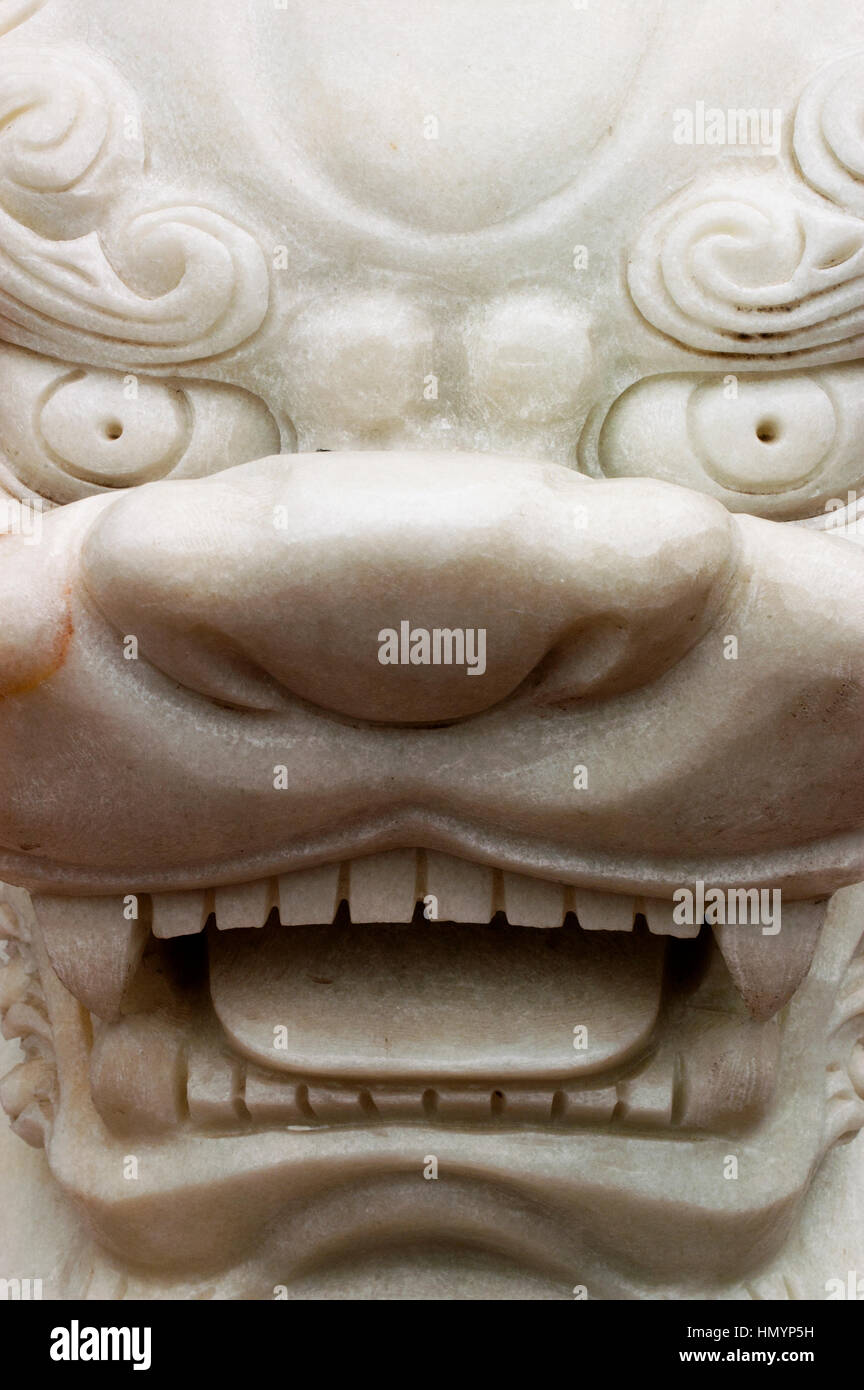 Le Vietnam. Del pagode des parfums. Temple de Thien Tru Sculpture Banque D'Images