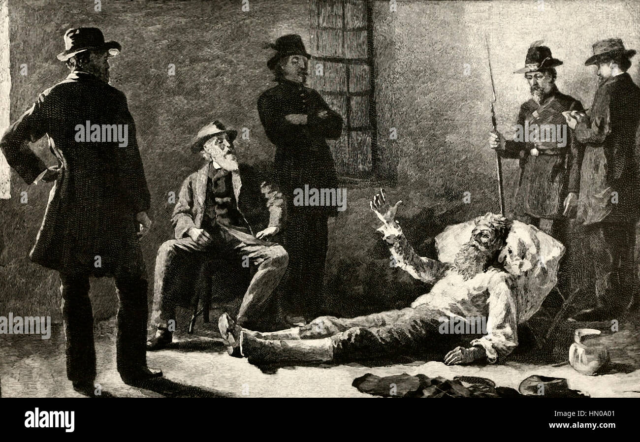 John Brown après la capture, Harpers Ferry, New York, 1859 Banque D'Images