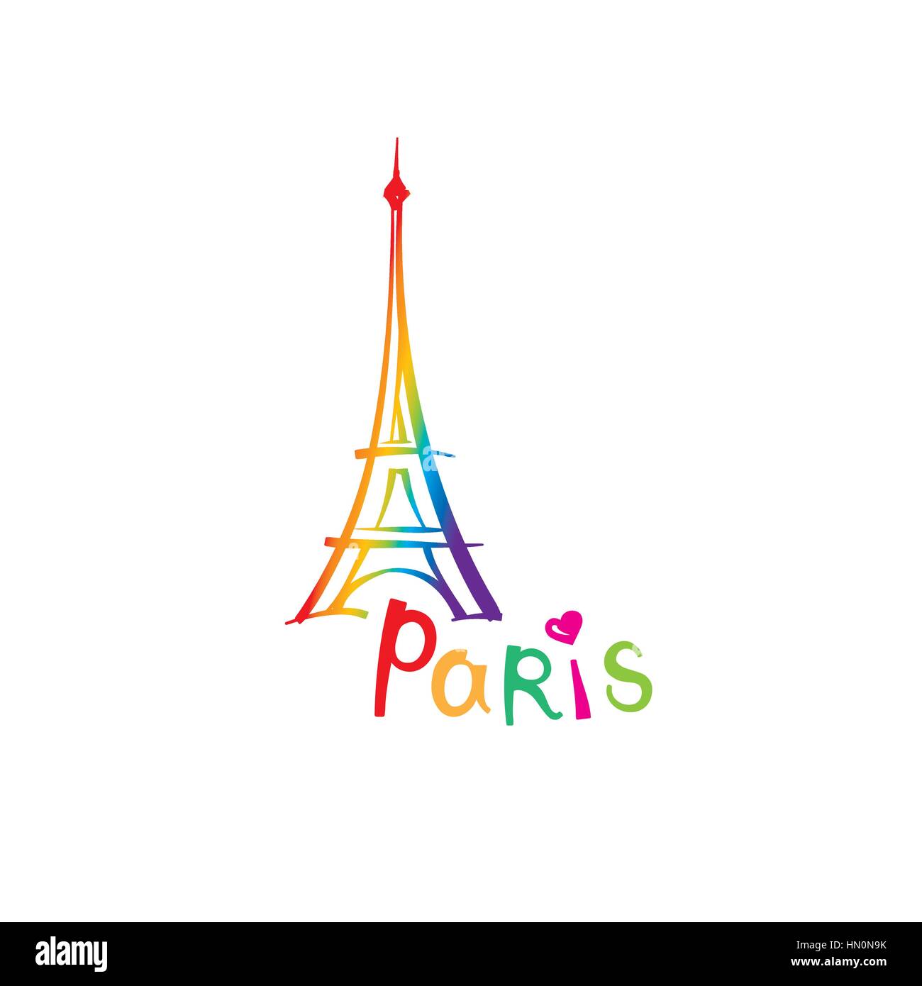 Paris connexion. français célèbre de la tour eiffel. travel france label. paris icône architecturale avec lettrage Illustration de Vecteur