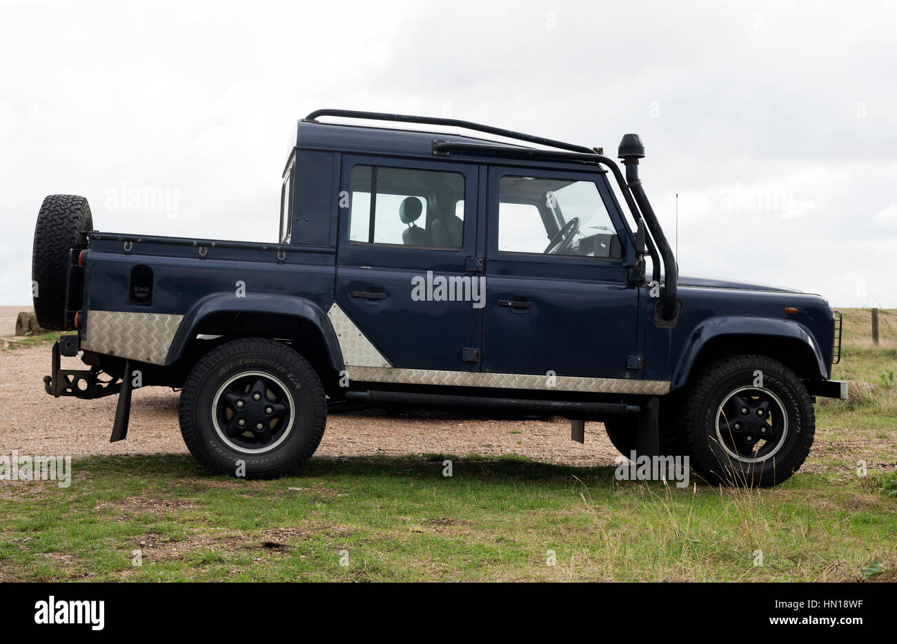 Double cab 4x4 Land Rover Banque D'Images