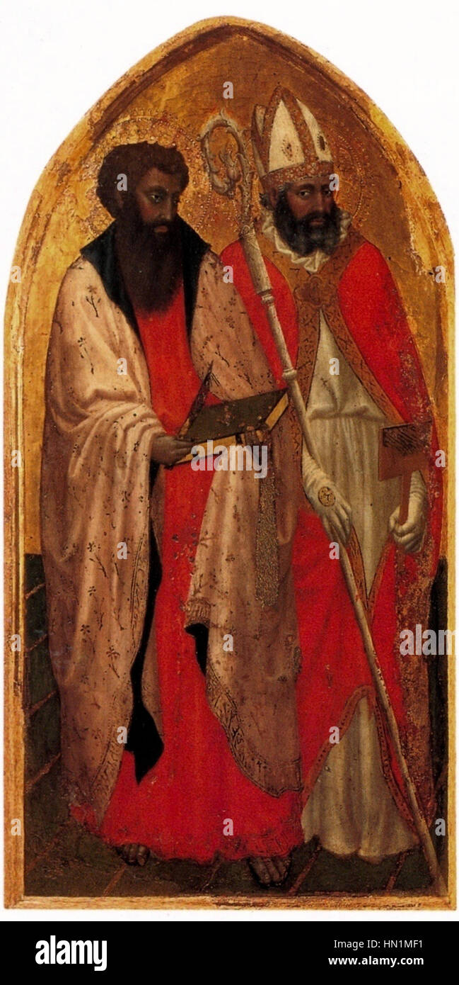 Masaccio. San Giovenale Triptyque. Panneau gauche. c.1422. Banque D'Images