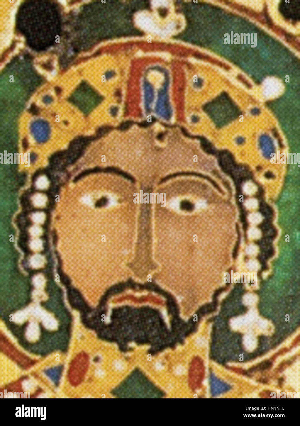 Michel VII Doukas sur la Sainte Couronne (rognée) Banque D'Images