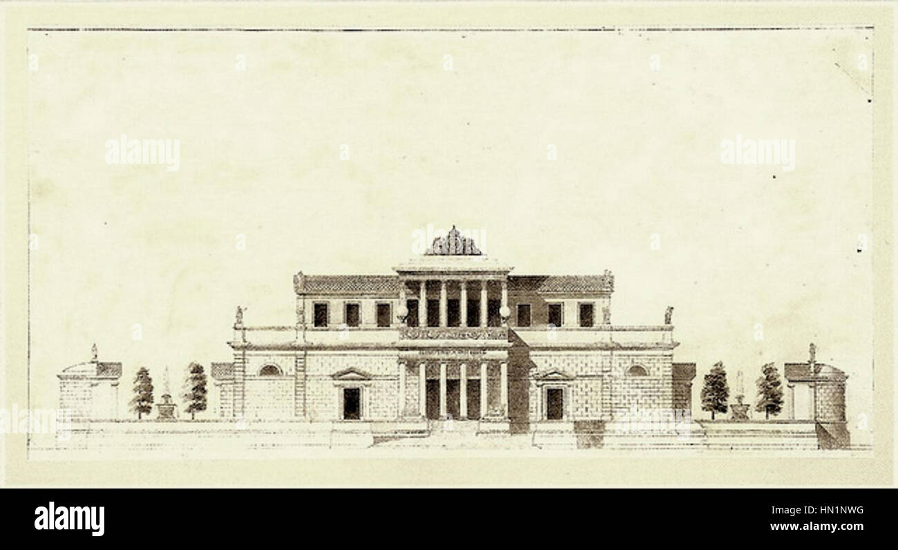 Grandjean de Montigny - Biblioteca Imperial (Rio de Janeiro, RJ) Banque D'Images