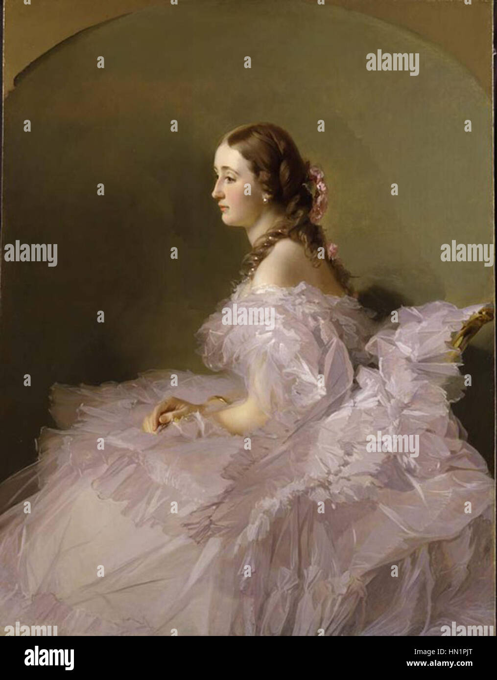 Lydia Schbelsky La Baronne Stael-Holstein c 1857-1858 Musée des beaux-arts de Virginie Banque D'Images
