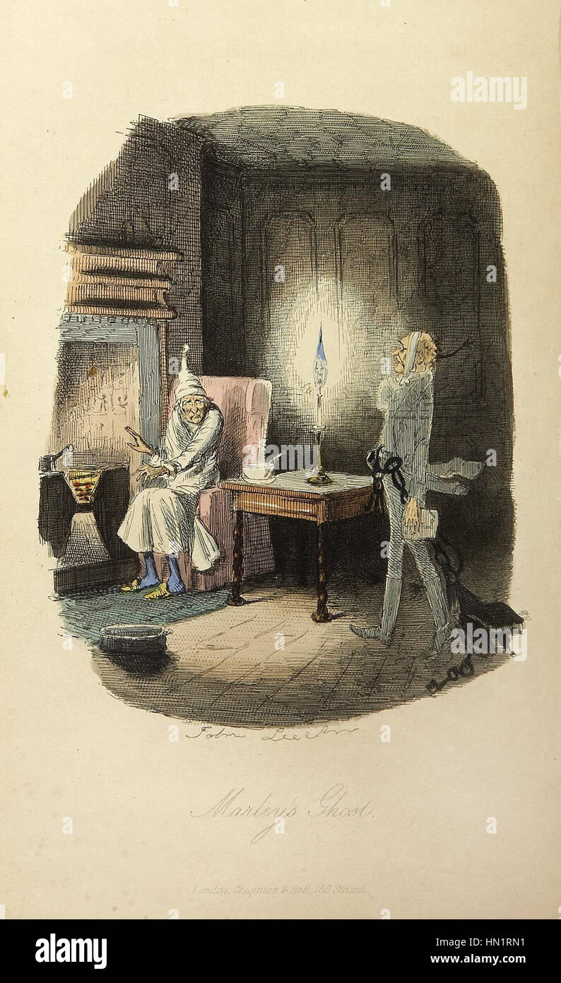 Marley's Ghost-John Leech, 1843 Banque D'Images
