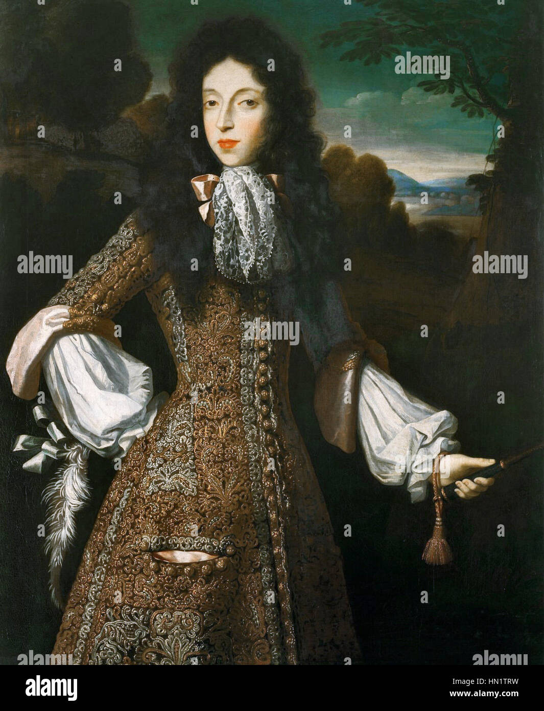 Marie de Modène lorsque la duchesse d'York - Verelst c. 1675 Banque D'Images