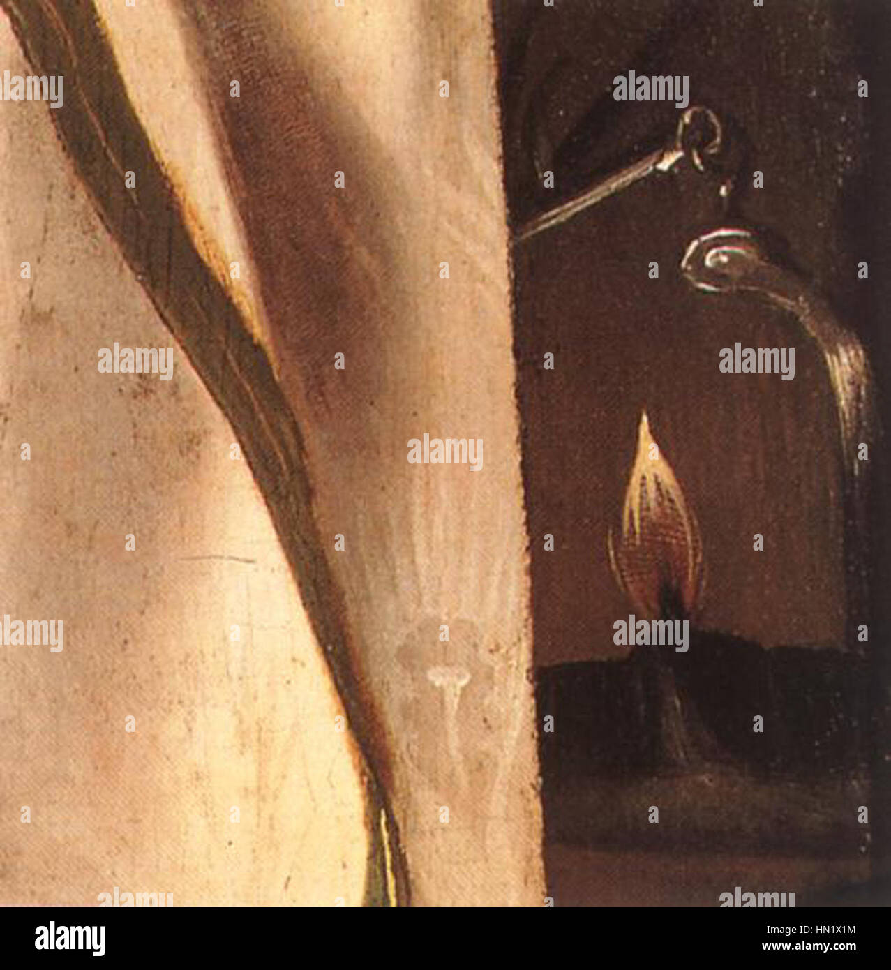 Lorenzo Lotto - Portrait d'un homme (détail) - WGA13658 Banque D'Images