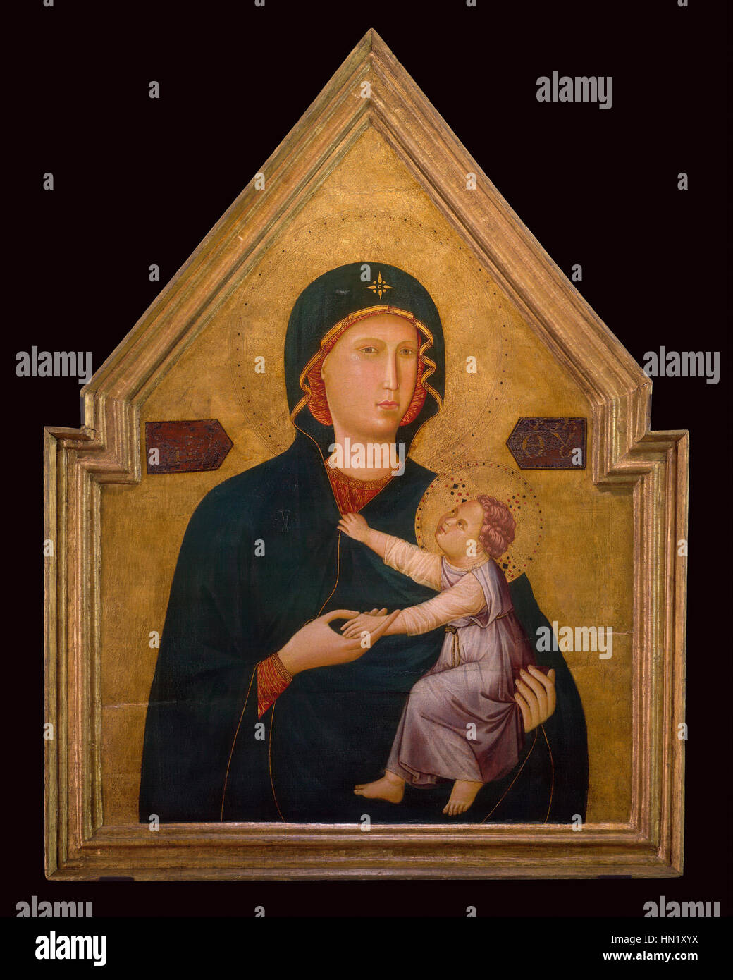 Master de Sainte-cécile (Italien, actif vers 1290 - 1320) - Vierge à l'enfant - Google Art Project Banque D'Images