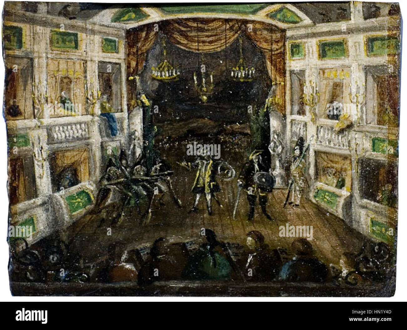 Macbeth at Covent Garden fait référence à une représentation de la tragédie de Shakespeare au Covent Garden Theatre dans les années 1760 La production fut un événement important dans l'histoire théâtrale de Londres, mettant en valeur la popularité durable de l'œuvre de Shakespeare. La performance aurait présenté des dessins de scène élaborés et des comédiens dramatiques, reflétant les goûts et les influences culturelles du théâtre londonien du XVIIIe siècle. Banque D'Images