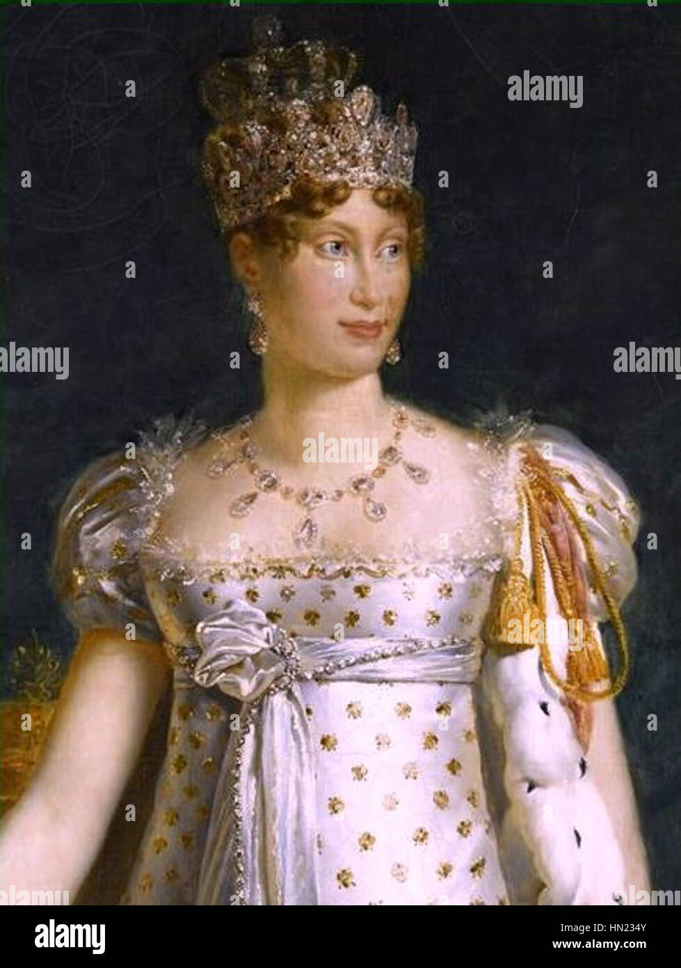 Marie Louise d'Autriche par Guerin détail Banque D'Images