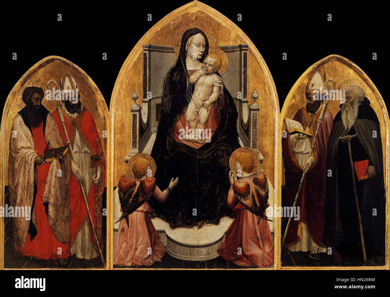 Masaccio - San Giovenale Triptych - WGA14214 Banque D'Images