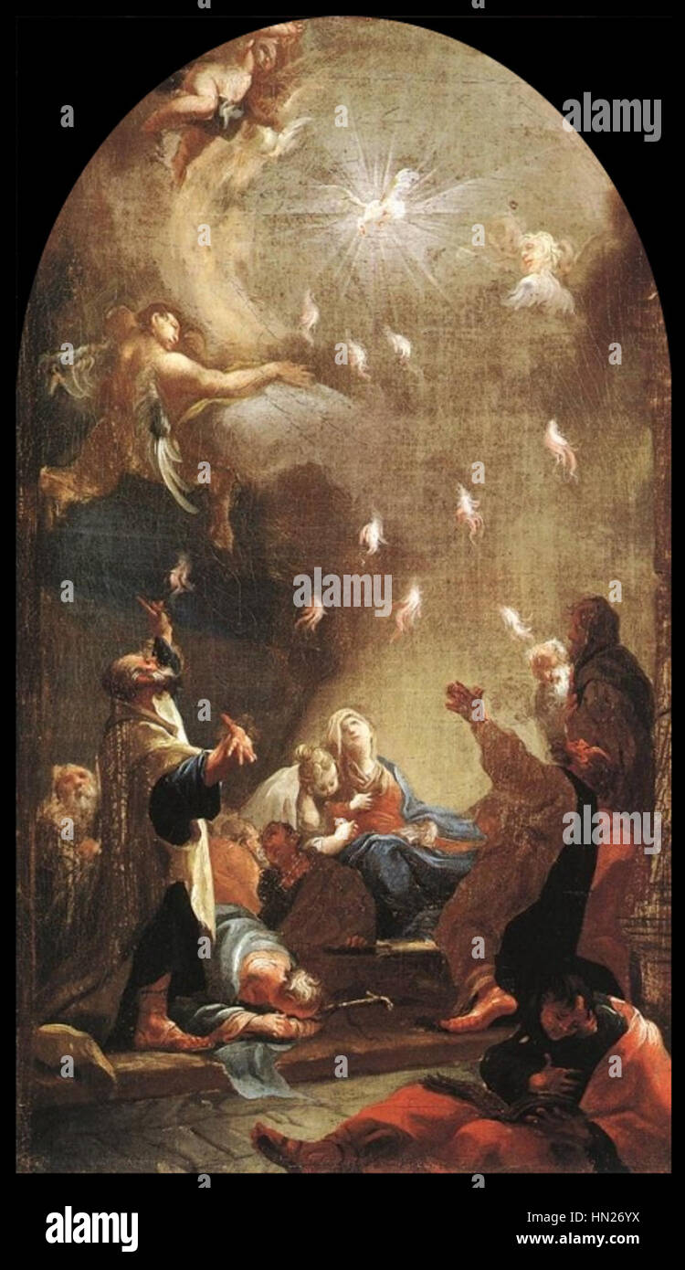 Mildorfer, Josef Ignaz - Pentecôte - Années 1750 Banque D'Images