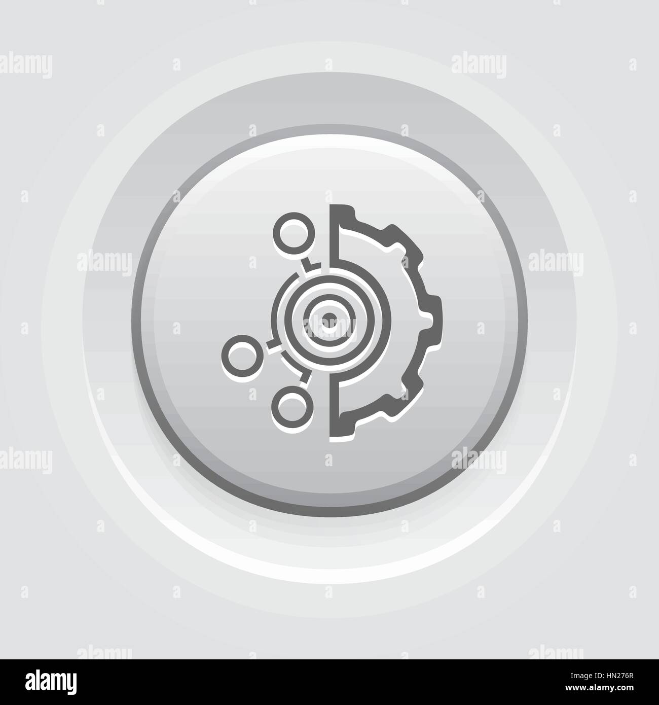 Définir des objectifs. Modèle plat. Illustration de Vecteur