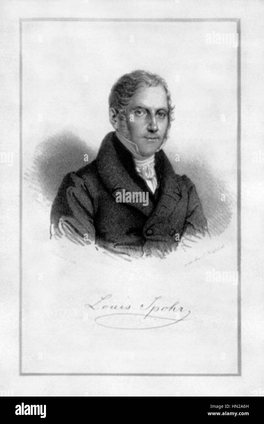 Louis Spohr Litho Banque D'Images