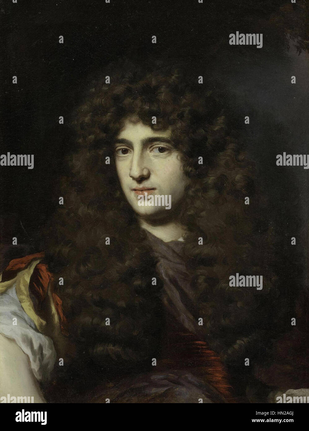 Nicolaes MAES - Portrait d'un gentleman (ca.1670) Banque D'Images