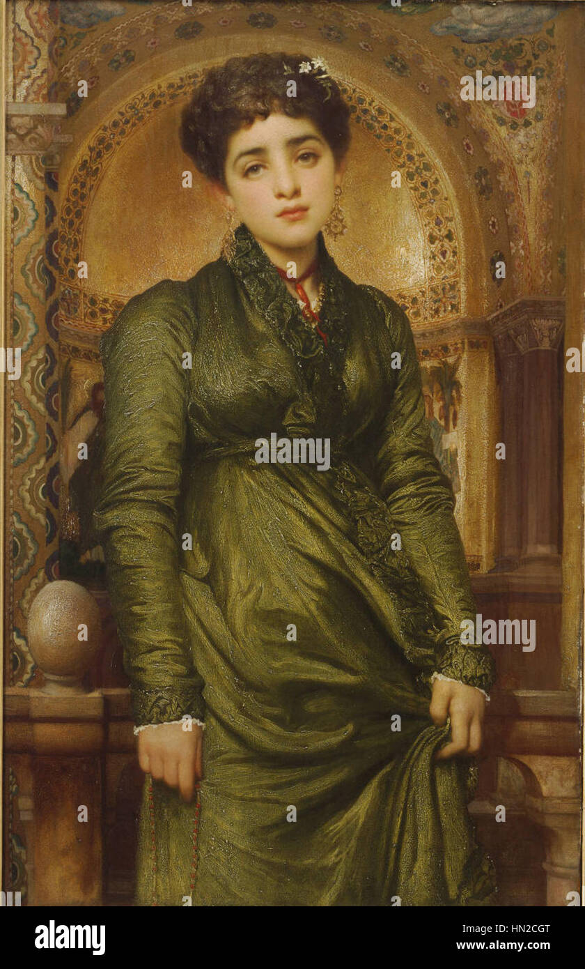 Lord Leighton, Frédéric, après Vêpres, 1871 Banque D'Images