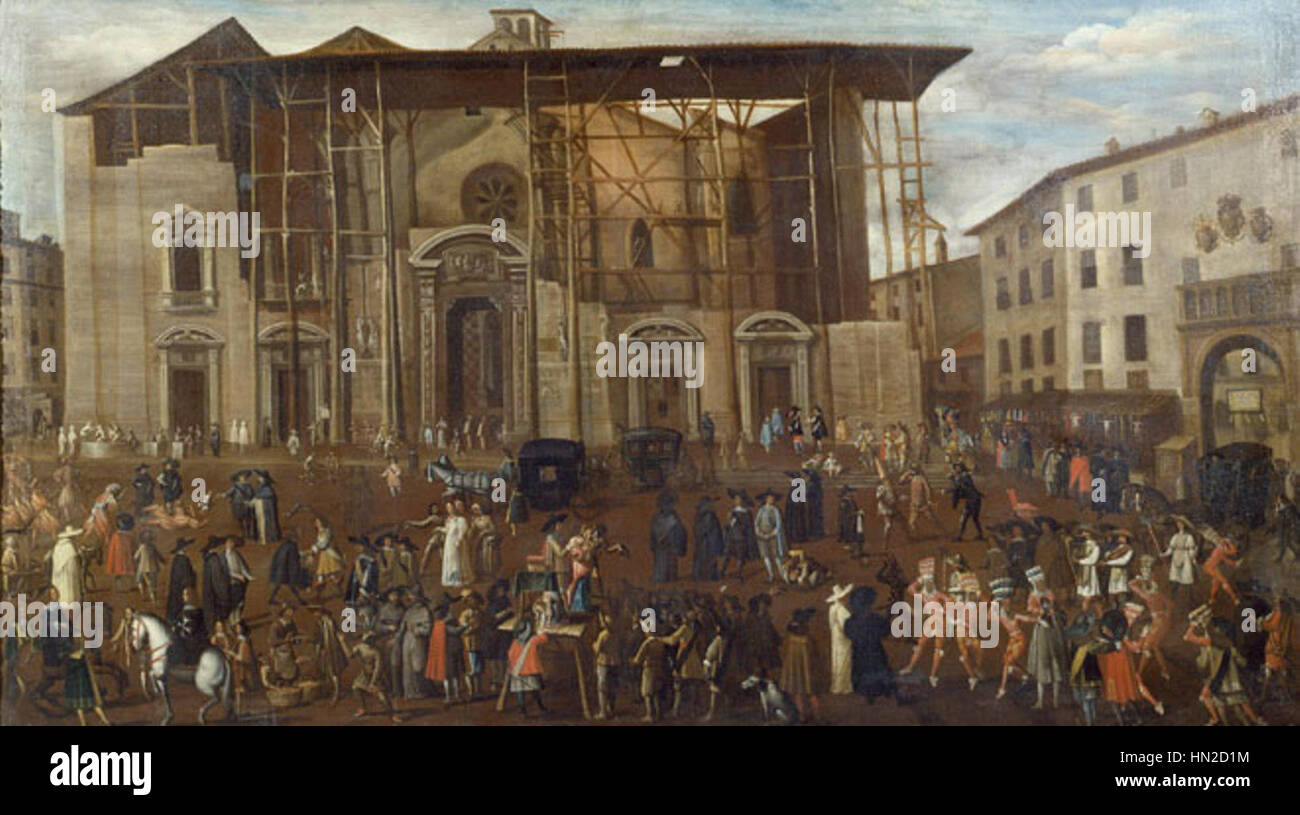 Milano facciata del duomo 1660 Banque D'Images