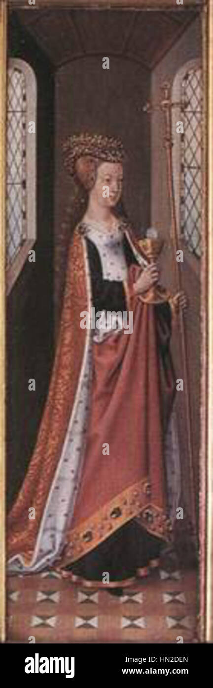 Maître de la légende de saint Ursula - Ecclesia (église) - WGA14575 (rognée) Banque D'Images