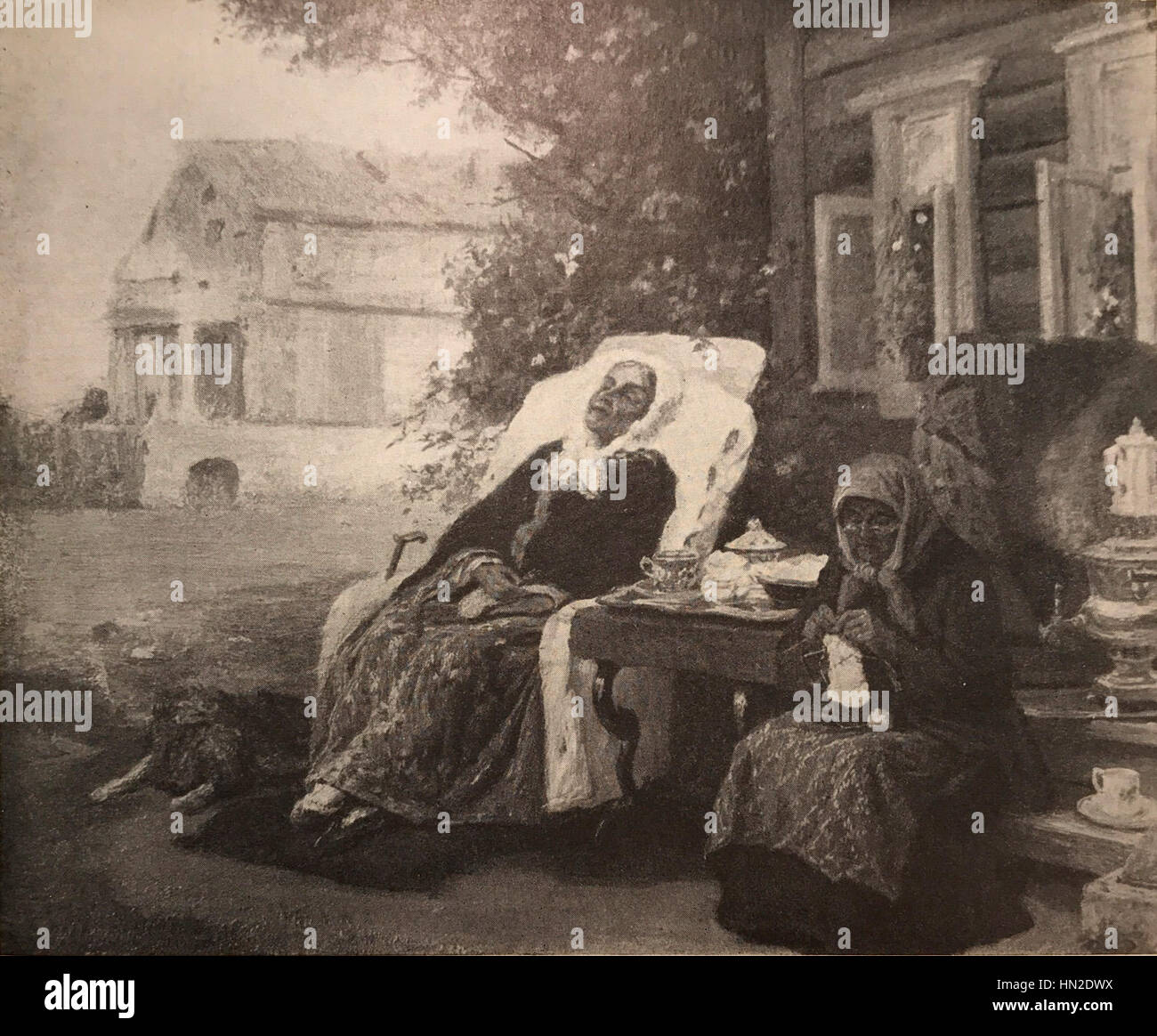 Maksimov tout au cours de l'étude 1885 Banque D'Images