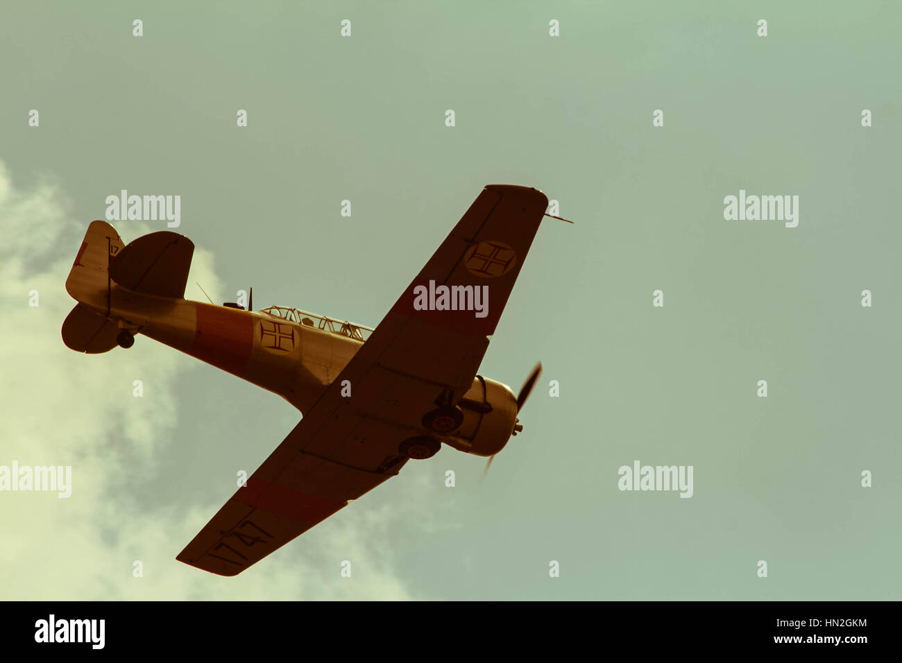 Vintage des avions de guerre à l'Airshow Banque D'Images