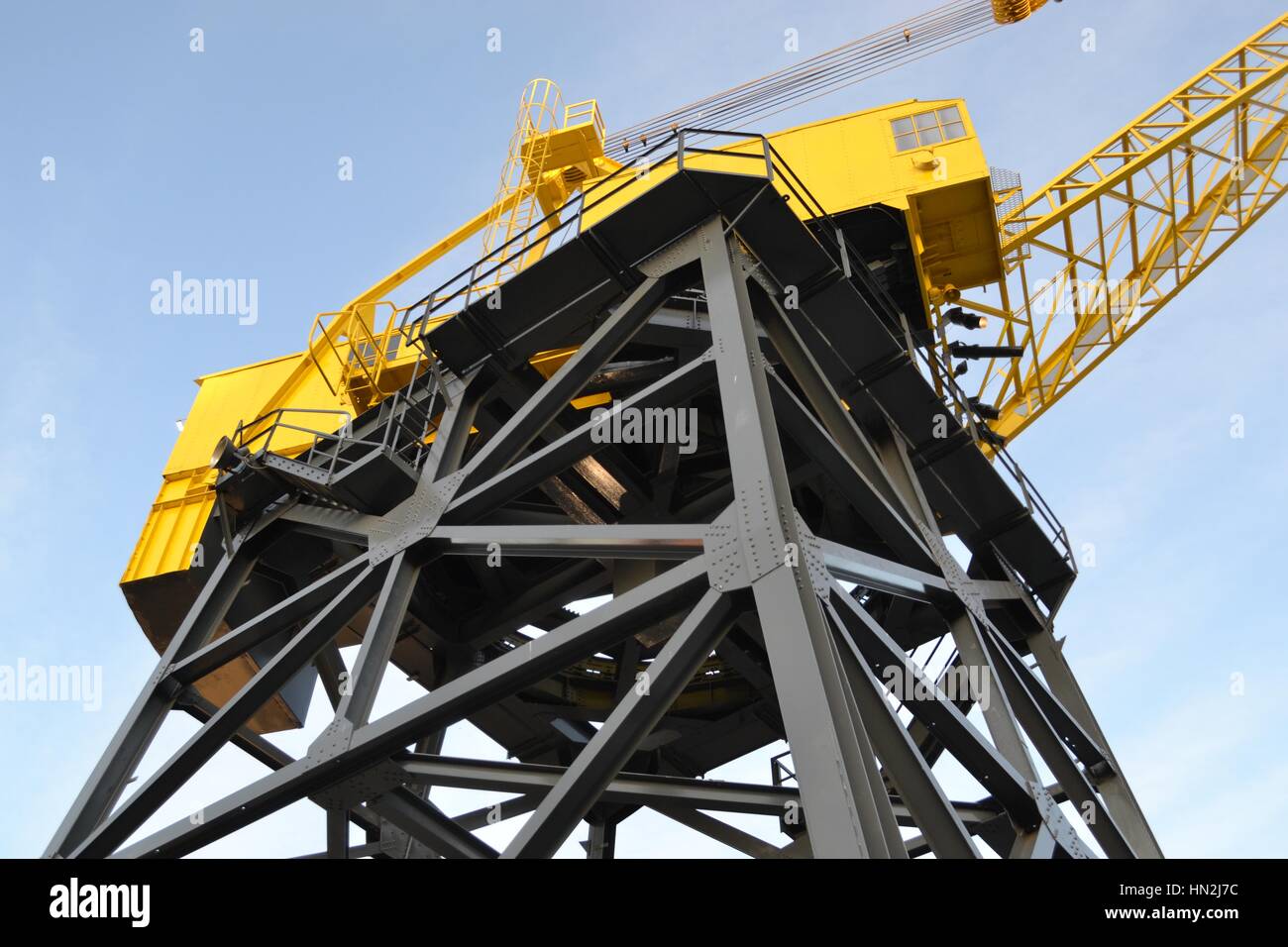Transport maritime Transport industriel crane sur le quai à Vancouver Canada Banque D'Images