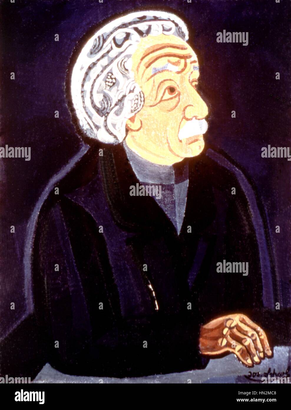 Joseph Scharl Portrait d'Albert Einstein 1950 United States Washington. National Portrait Gallery Banque D'Images