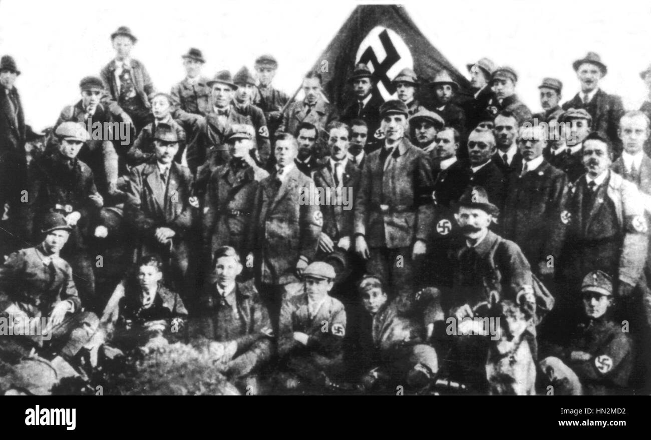 S.A. à Cobourg rassemblement 14 et 15 octobre 1922, Allemagne Banque D'Images