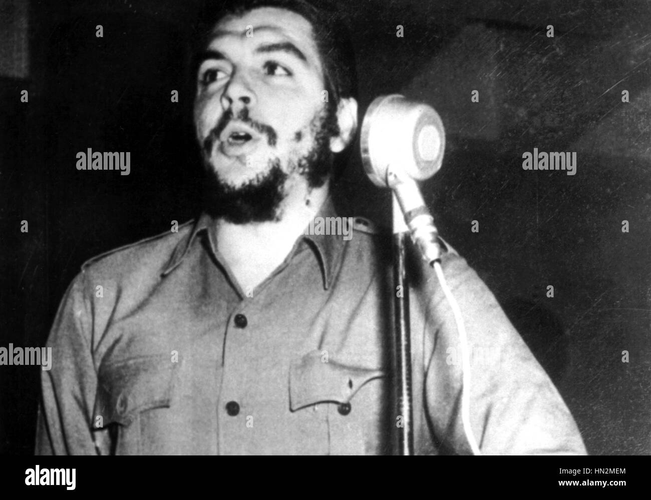 Che Guevara un discours 20e siècle Cuba Banque D'Images