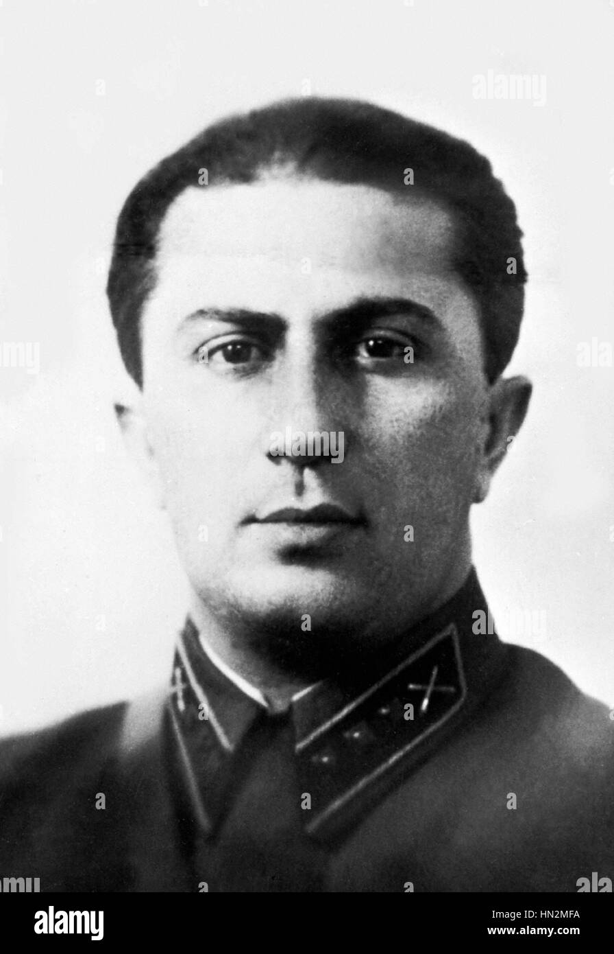 Jacob, fils de Staline Staline premier mariage, fusillé par les Allemands (Staline a refusé son échange contre le Maréchal von Parlin) 20e siècle URSS Banque D'Images