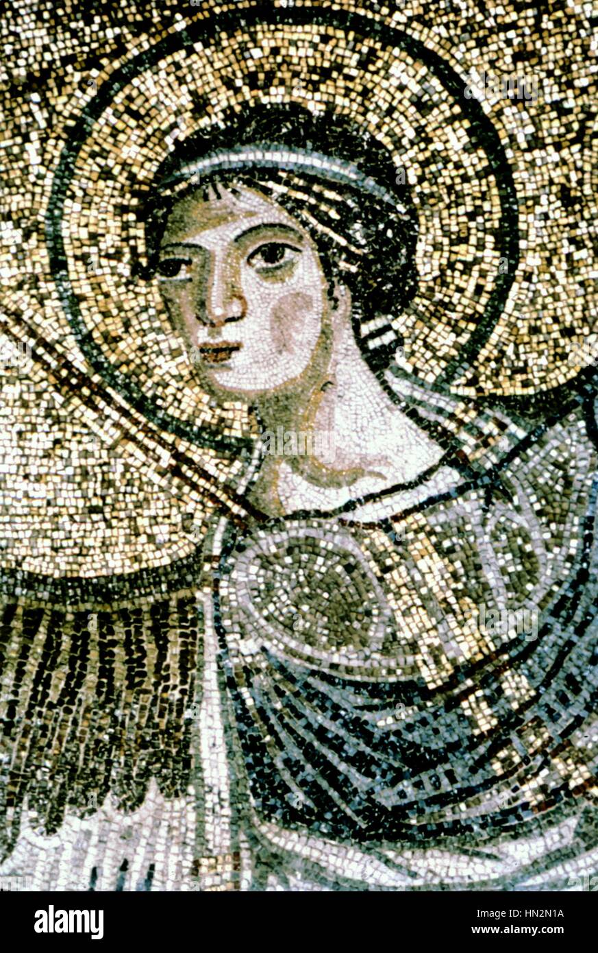 Salonique Mosaïque de la coupole de Sainte-sophie 9e siècle l'art byzantin Banque D'Images