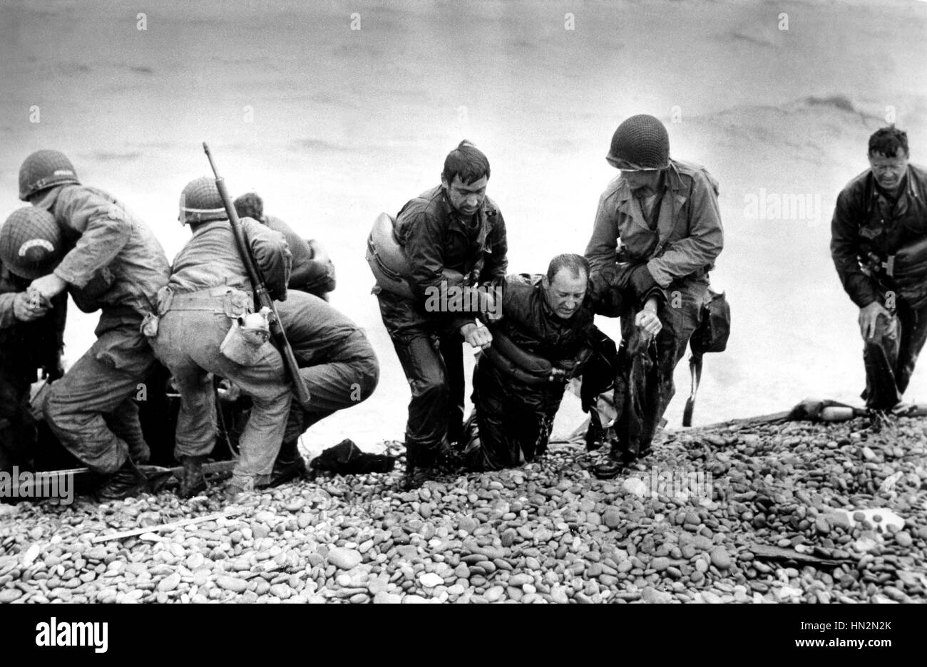 Débarquement en Normandie le 6 juin 1944, la France, la Seconde Guerre mondiale Guerre mondiale archives nationales, Washington Banque D'Images