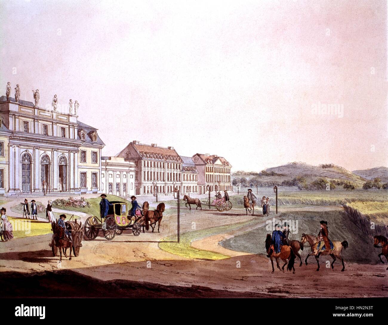 La redoute à Godesberg, Prusse Allemagne, 18e siècle Banque D'Images