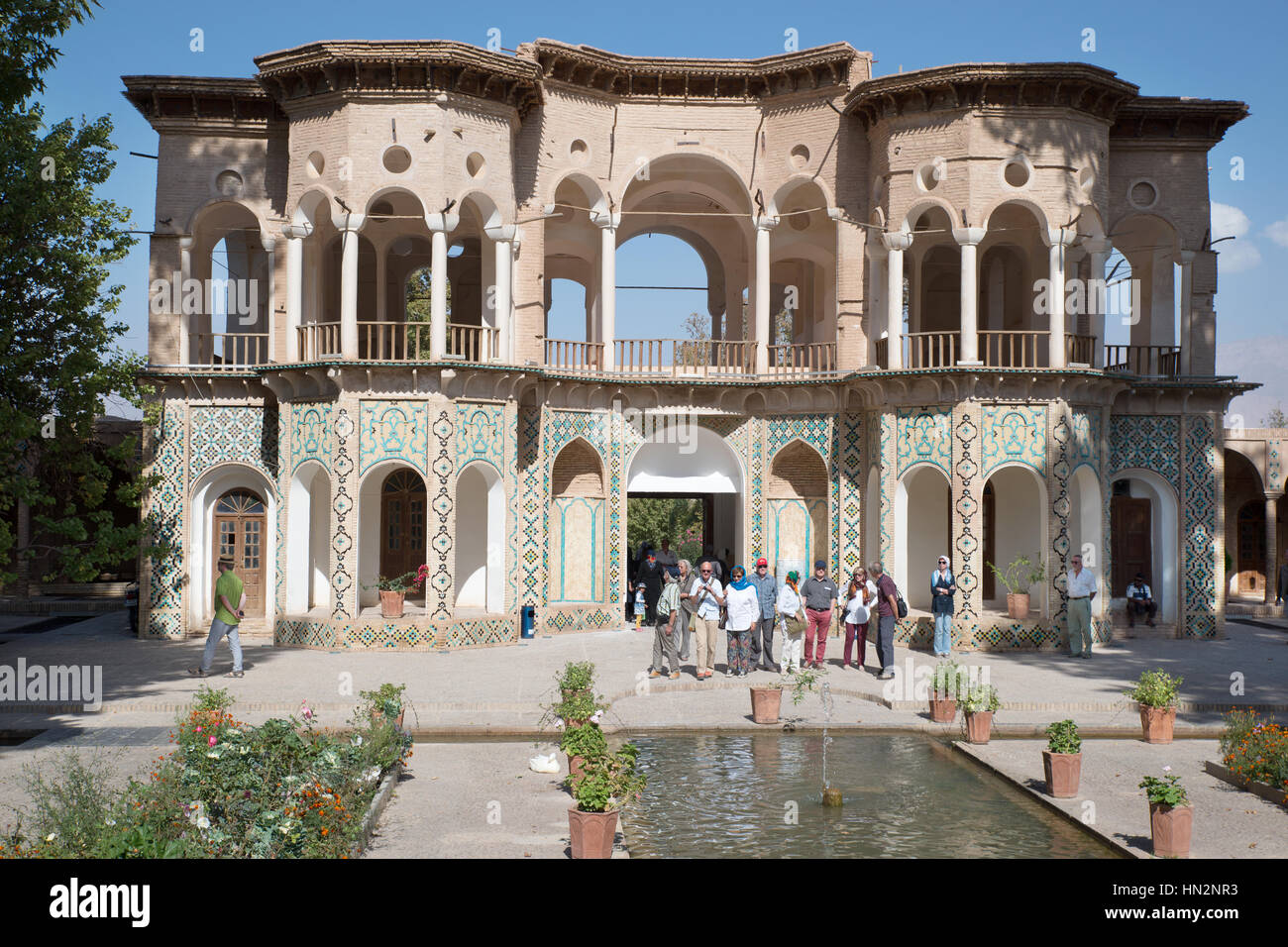 Shazdeh jardins persans, Mahan, Iran Banque D'Images