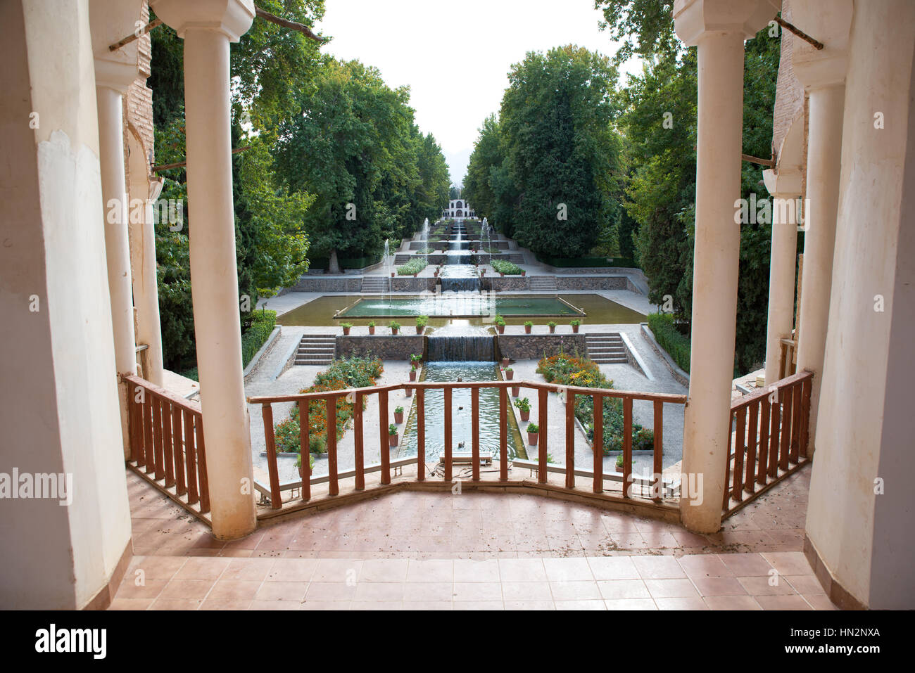 Shazdeh jardins persans, Mahan, Iran Banque D'Images