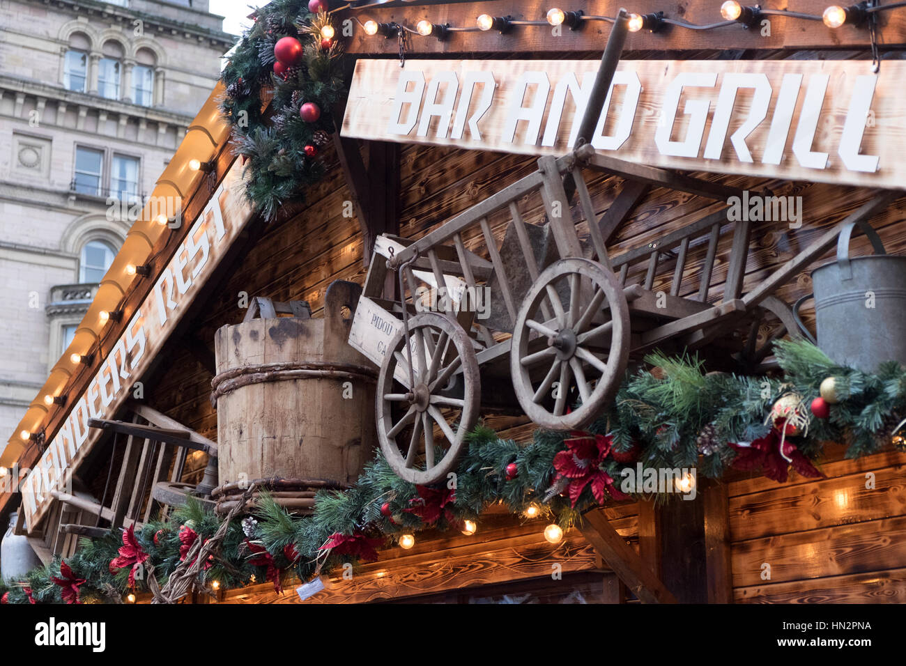 Marché de noël de Liverpool Banque D'Images