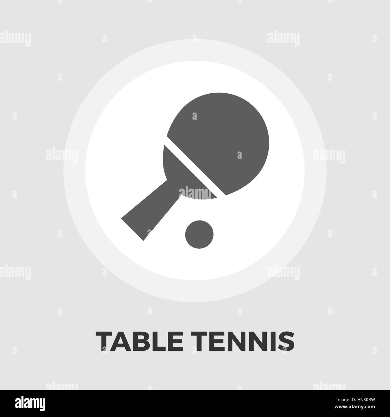 Tennis de table vecteur icône. L'icône de la télévision isolé sur fond blanc. Fichier EPS modifiables. Vector illustration. Illustration de Vecteur