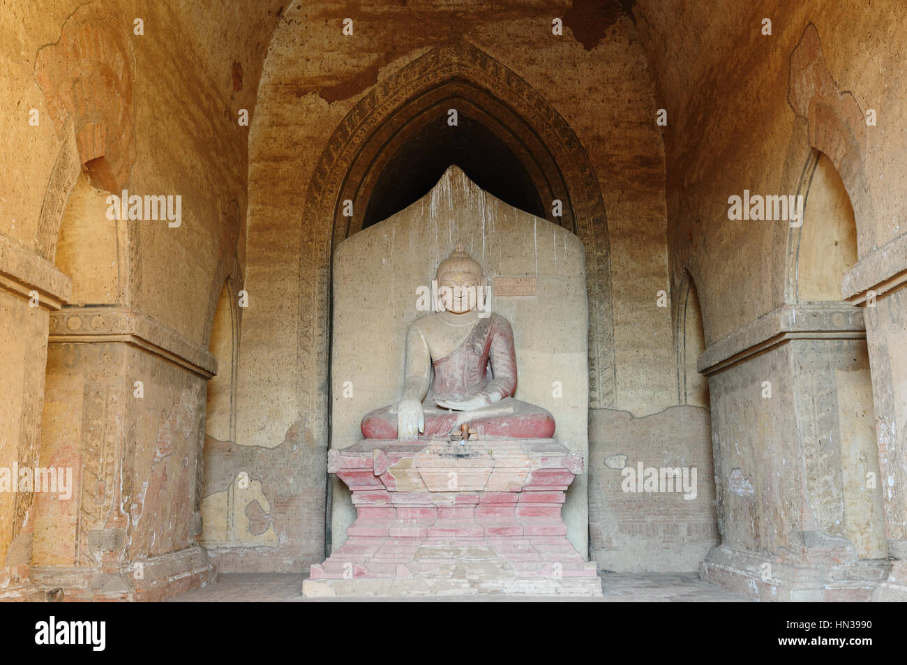 Myanmar (Birmanie), Bagan, Dhammayangyi Pahto - visible de toutes les parties de Bagan, cette paroi massive du temple du 12e siècle Banque D'Images