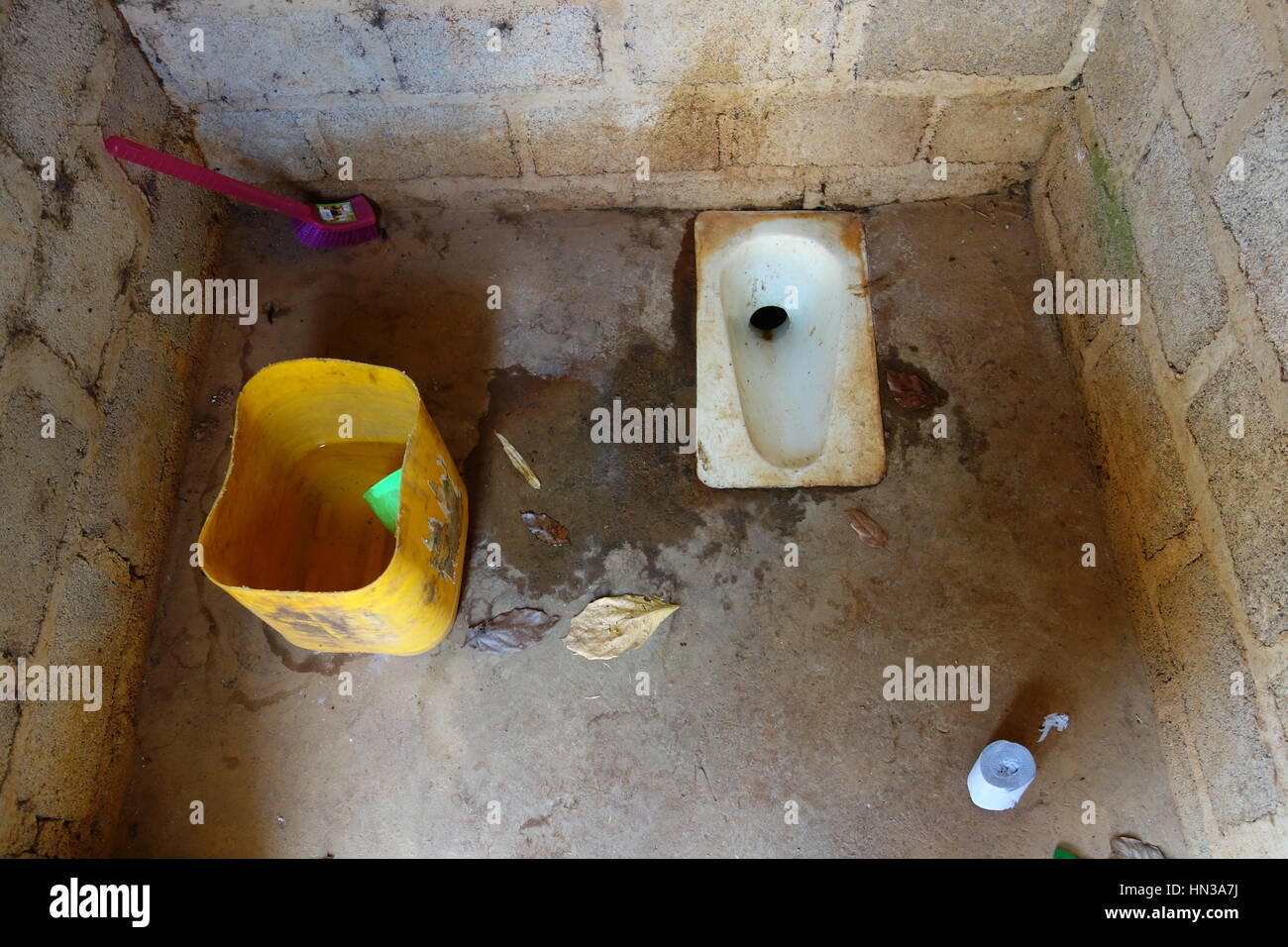 Vieux toilettes dans la campagne accueil Banque D'Images