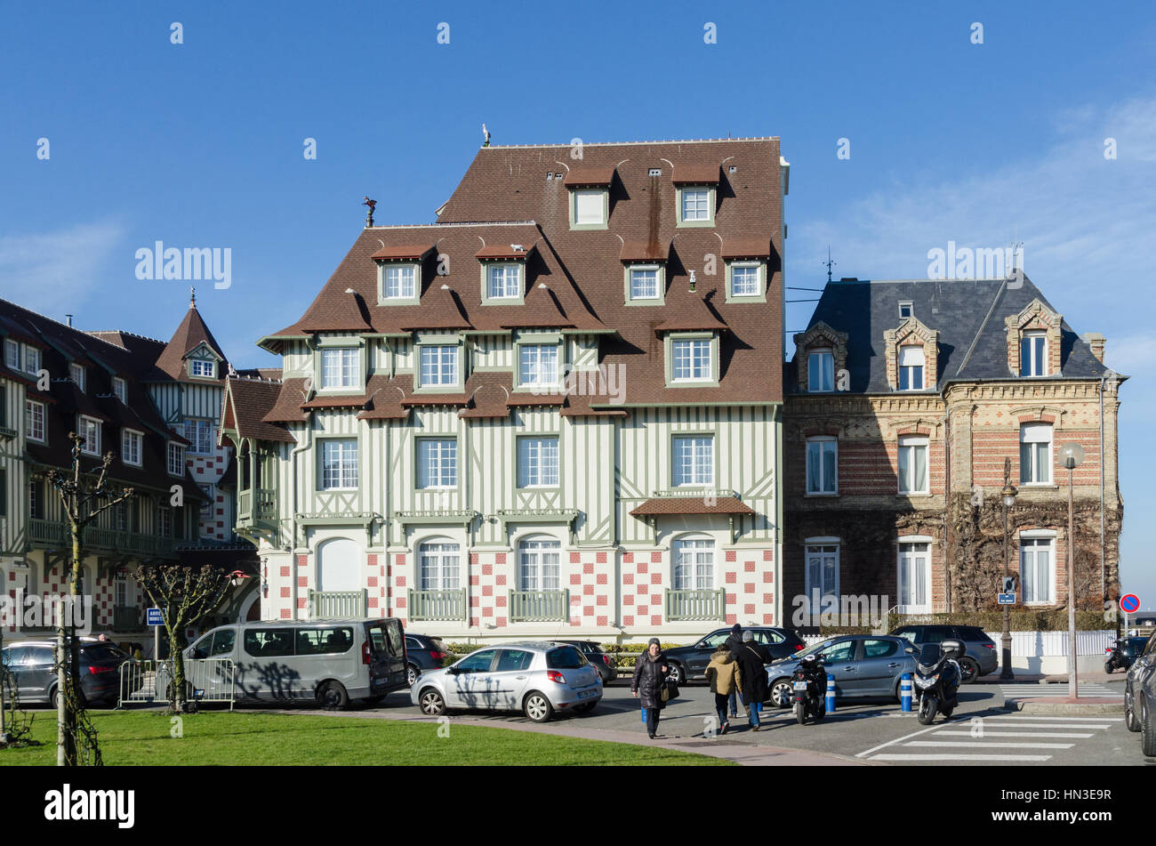 Hôtel Le Barriere Le Normandie, dans l'élégante station balnéaire française de Deauville en Normandie Banque D'Images